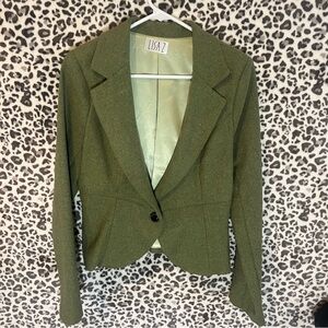 Women's Olive Blazer Jacket